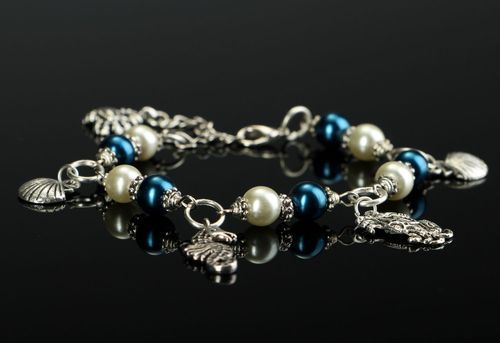Bracelet perles céramiques fait main - MADEheart.com