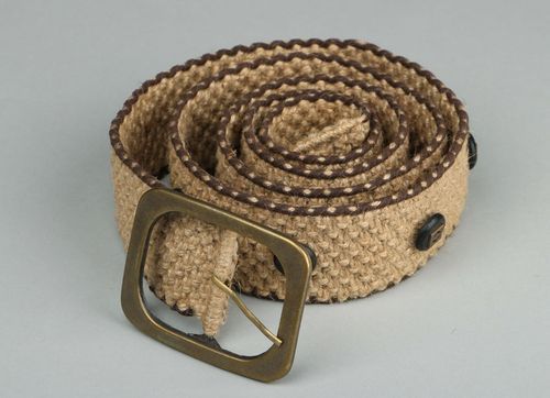 Braided jute belt - MADEheart.com
