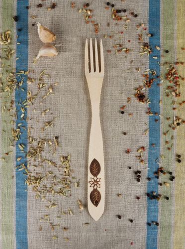 Wooden fork - MADEheart.com