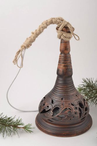 Lámpara de cerámica artesanal colgante elemento decorativo regalo original - MADEheart.com