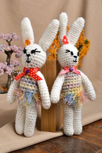 Hand-crocheted stuffed toy for babies handmade soft toy designer baby toys - MADEheart.com