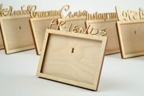 Photo frame blank for creativity handmade wooden frame for painting home decor - MADEheart.com