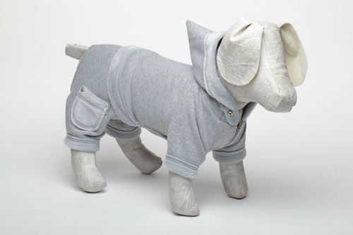 Costume pour chien en coton et fleece fait main - MADEheart.com