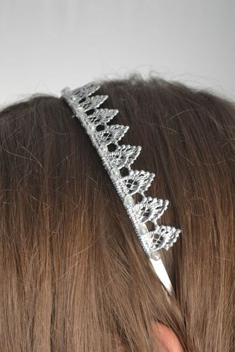 Beautiful handmade diadem hair band designer hair accessories gifts for her - MADEheart.com