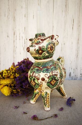 Cántaro decorativo de cerámica  “Carnero” - MADEheart.com