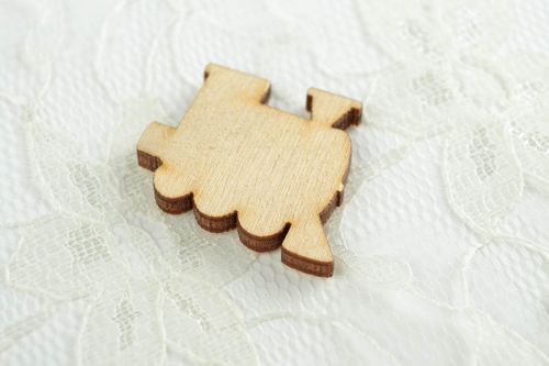 Figura para decorar artesanal pieza de madera para manualidades regalo original - MADEheart.com