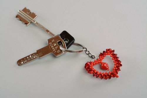 Chaveiro para chaves de miçangas artesanal  - MADEheart.com