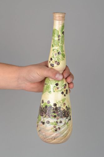 Vaso da fiore fatto a mano bottiglia decorativa elemento decorativo darredo - MADEheart.com