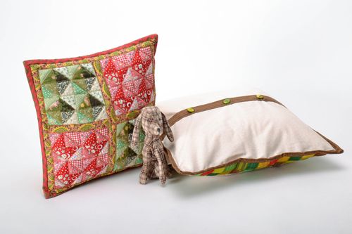 Cuscino decorativo fatto a mano morbido in stoffa cuscini per divani originali - MADEheart.com
