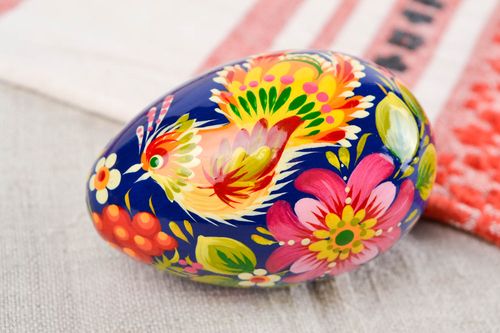 Handmade wooden Easter egg room ideas painted Easter eggs decorative use only - MADEheart.com