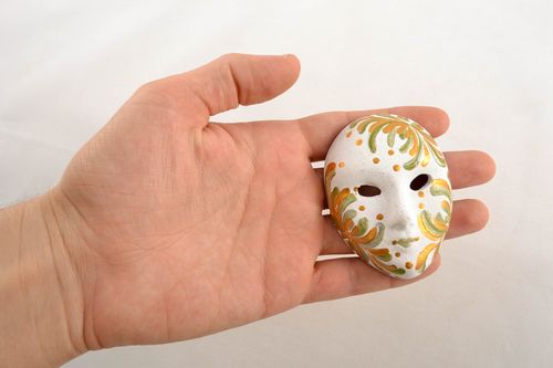 Calamita da frigorifero fatta a mano maschera carnevalesca magnete da frigo  - MADEheart.com