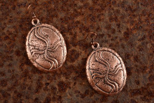 Grandes boucles doreilles en bronze - MADEheart.com