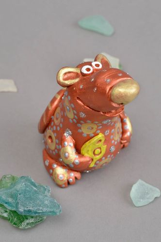 Свистулька из глины ручная работа керамическая свистулька глиняная игрушка мышь - MADEheart.com