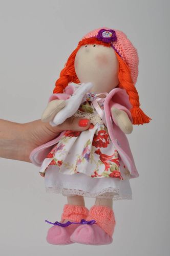 Poupée en tissu originale Jouet fait main décorative Cadeau pour enfant - MADEheart.com