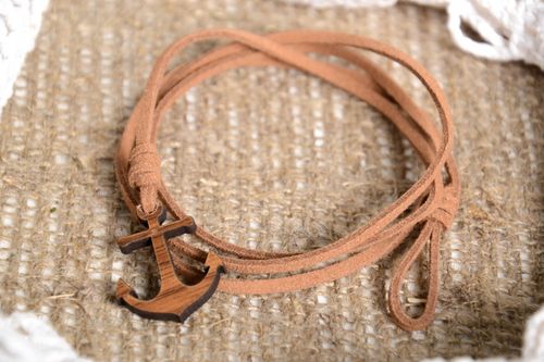 Handmade brown bracelet stylish designer accessory cute wrist bracelet - MADEheart.com