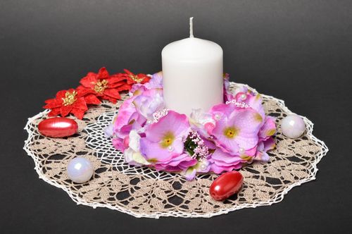 Vela de parafina hecha a mano accesorio de boda objeto de decoración de mesa - MADEheart.com