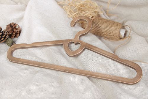 Handmade plywood dark hanger for home interior in vintage style - MADEheart.com