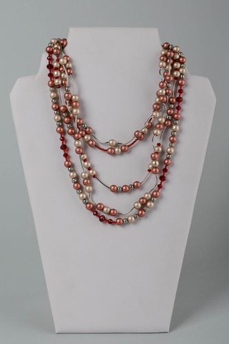 Handmade necklace ceramic necklace evening necklace fashion accessories - MADEheart.com