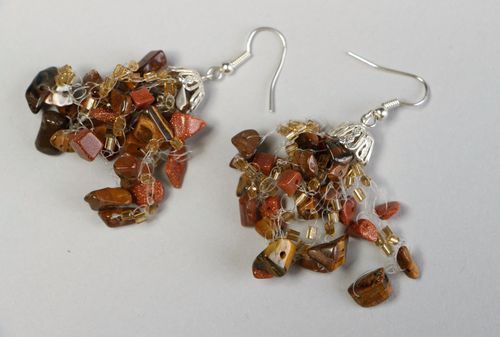 Earrings with natural stones - MADEheart.com