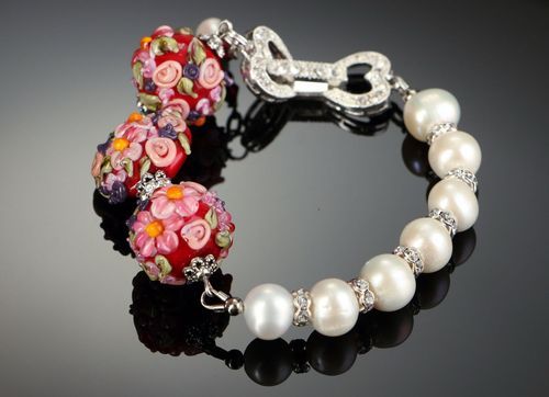 Bracelet en perles de rivière Méléagrine - MADEheart.com
