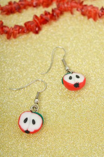 Stylish handmade plastic earrings polymer clay ideas accessories for girls - MADEheart.com