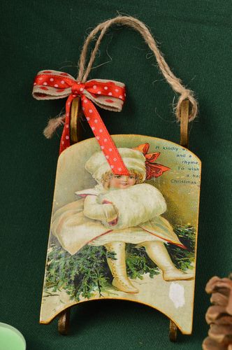 Decoración navideña para casa hecha a mano adorno de fin de año regalo original - MADEheart.com