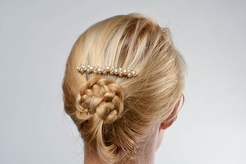 Peigne à cheveux fait main Accessoire pour cheveux mode Cadeau pour femme - MADEheart.com