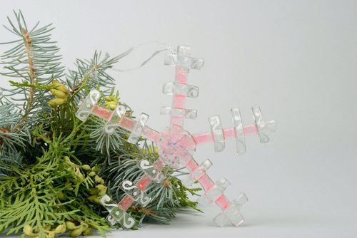 Tannenbaum Spielzeug Schneeflocke (leuchtet in der Dunkelheit) - MADEheart.com