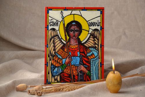 Orthodoxe Ikone Sankt Michael  - MADEheart.com