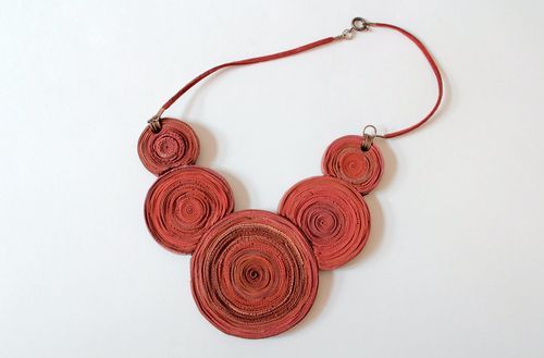 Necklace made ​​of polymer clay - MADEheart.com