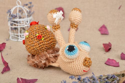 Unusual handmade crochet soft toy childrens toys best toys for kids - MADEheart.com