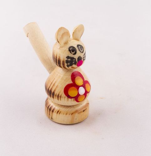 Wooden whistle Cat - MADEheart.com