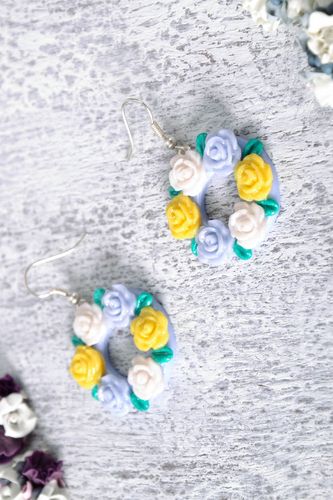 Earrings Wreath Made of Roses - MADEheart.com