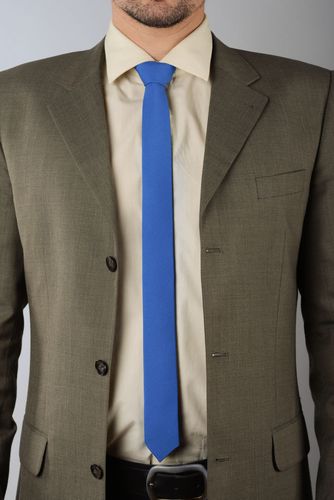 Узкий галстук из габардина - MADEheart.com