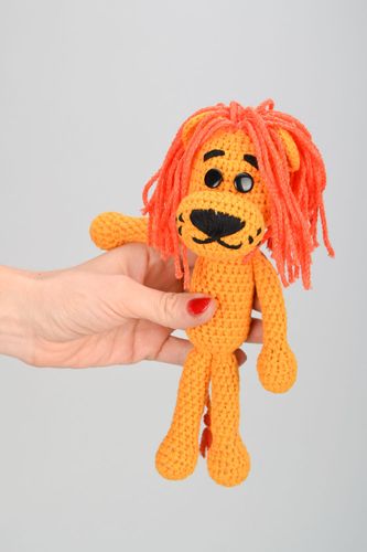 Soft crochet toy Lion - MADEheart.com