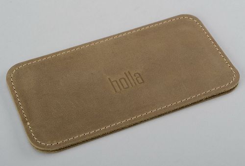 Sleeve for iPhone 4S/5S made of natural leather - MADEheart.com