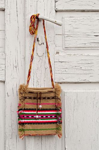 Bolsa de lana en estilo étnico - MADEheart.com