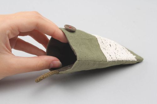 Caso de tecido para telefone móvel feito à mão tecido natural - MADEheart.com
