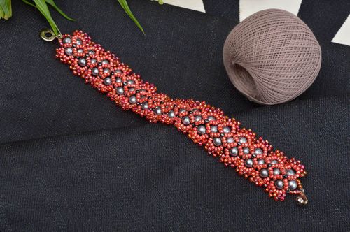 Hand-woven bracelet handmade seed bead bracelet fashion jewelry trendy bracelets - MADEheart.com