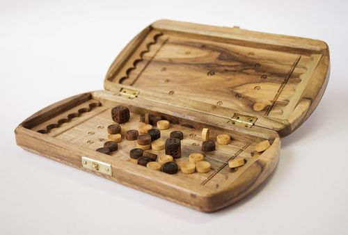 Jeu de backgammon en bois  - MADEheart.com