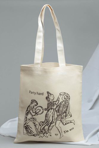 Женская сумка из ткани ручной работы с росписью оригинальная красивая эко - MADEheart.com