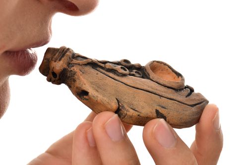 Pipa de tabaco insólita hecha a mano regalo para fumador artículo de cerámica - MADEheart.com