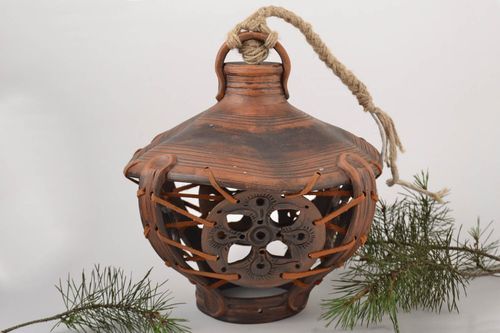 Lámpara de cerámica hecha a mano elemento decorativo regalo original para amigo - MADEheart.com