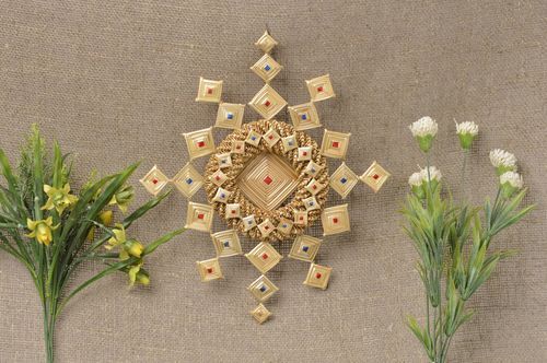 Homemade wall hanging home amulet for decorative use only straw decorations - MADEheart.com