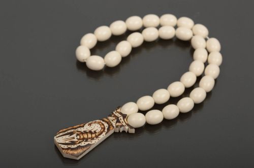Gebetskette Christen handmade Perlenkette Christ Rosenkranz ohne Kreuz schön - MADEheart.com