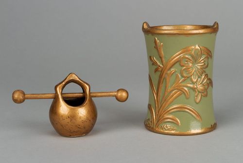 Lampada aromatica in ceramica fatta a mano Decorazione di casa Regalo per donna - MADEheart.com
