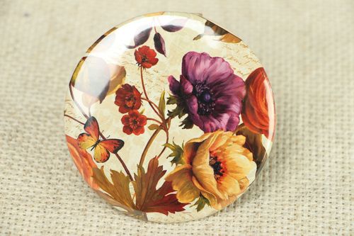 Espelho de bolso pequeno artesanal com foto impressão  - MADEheart.com