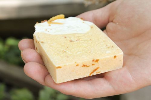 Homemade soap with essential oil of sea buckthorn - MADEheart.com