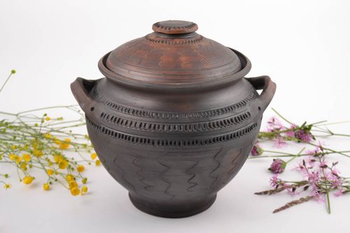 Pentola in ceramica fatta a mano vaso in argilla stoviglia decorativa in argilla - MADEheart.com