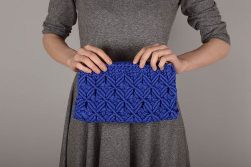 Сумка ручной работы сумочка клатч женская сумка синяя авторская красивая - MADEheart.com